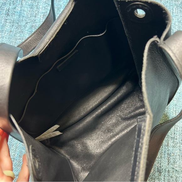 Madewell The Sydney Shoulder Bag in Black Leather Tote Bag Style NA105 Purse - Picture 6 of 11